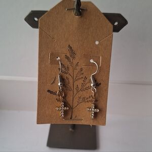 Elegant Gold Cross Earrings